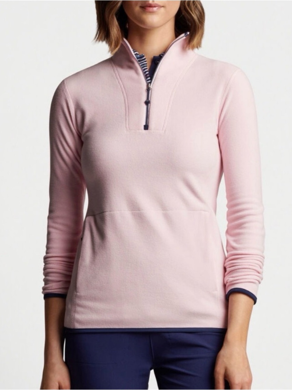 Peter Millar Women's Micro Fleece 1/4
Zip- Pink // M